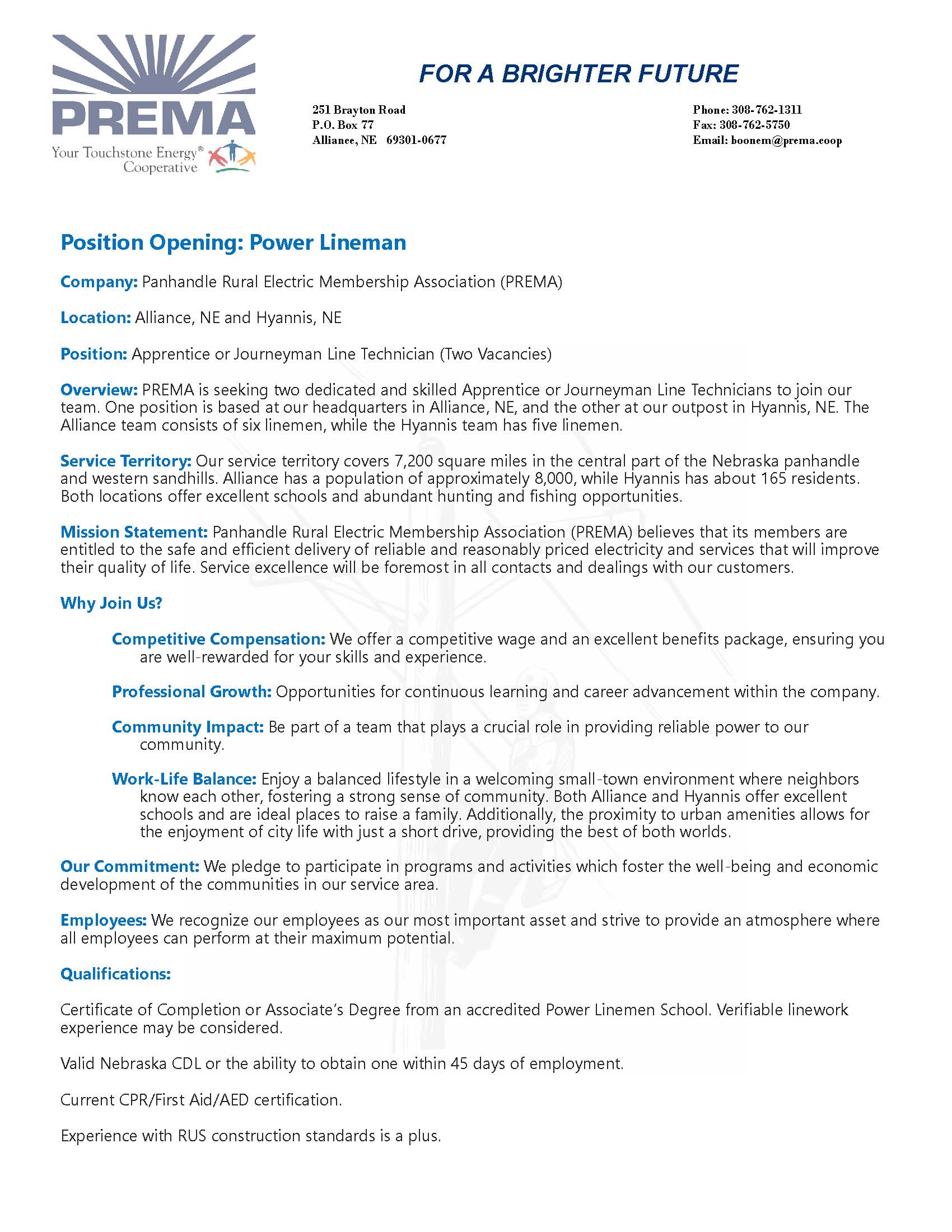 Job Listing