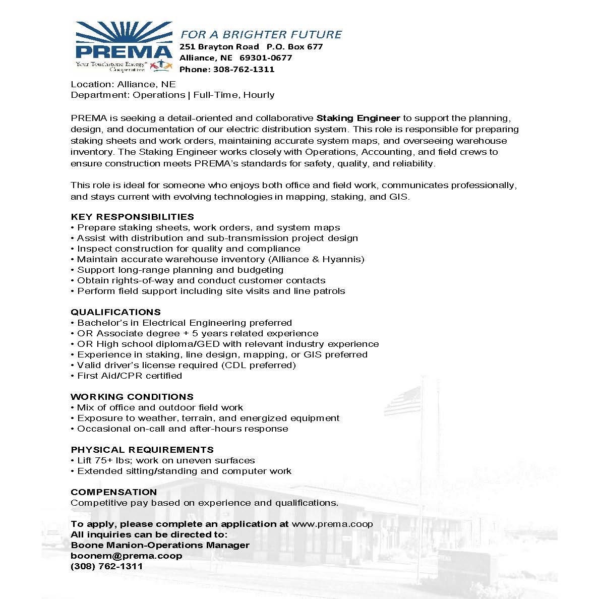 Staking Engineer Job Posting